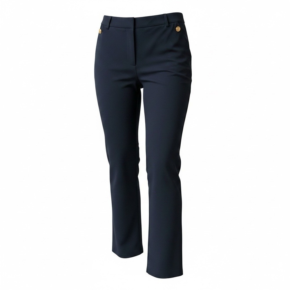 TRUTH by Republic Dress - Pants Women Size 12 - Flat Front Solid Navy 32X30 NEW